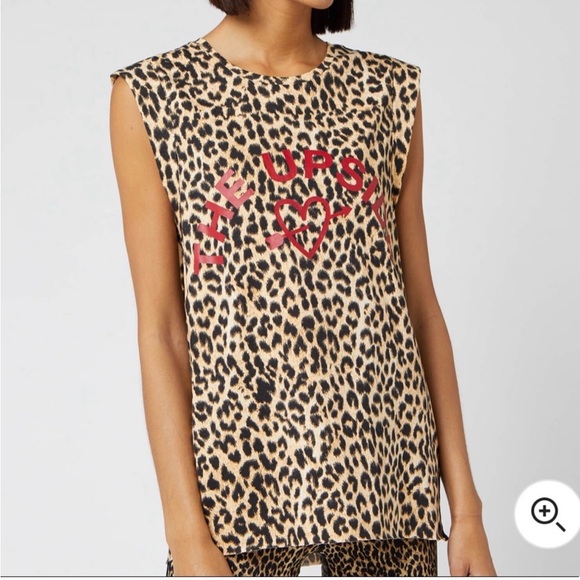 The Upside Leopard Print Muscle Tank Top size 4 - Picture 2 of 9